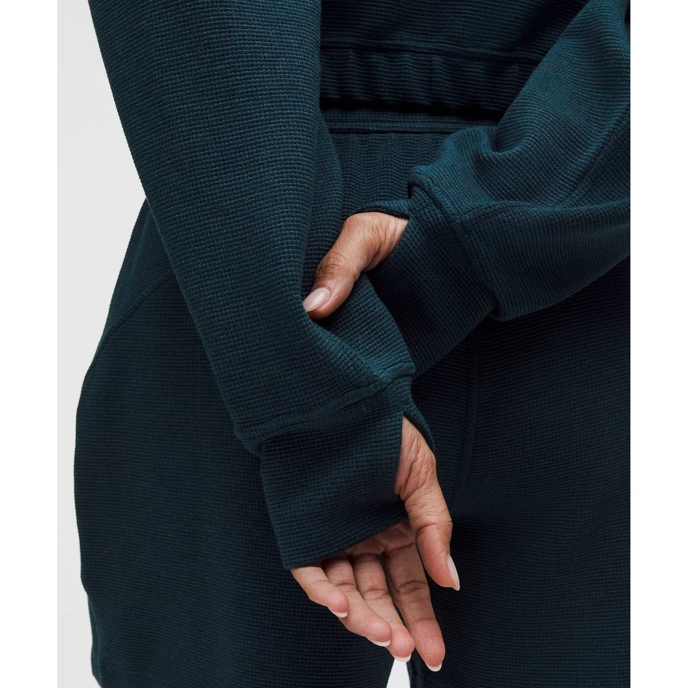 NWT Lululemon Scuba Cropped Funnel-Neck Half Zip Waffle - Picture 15 of 16